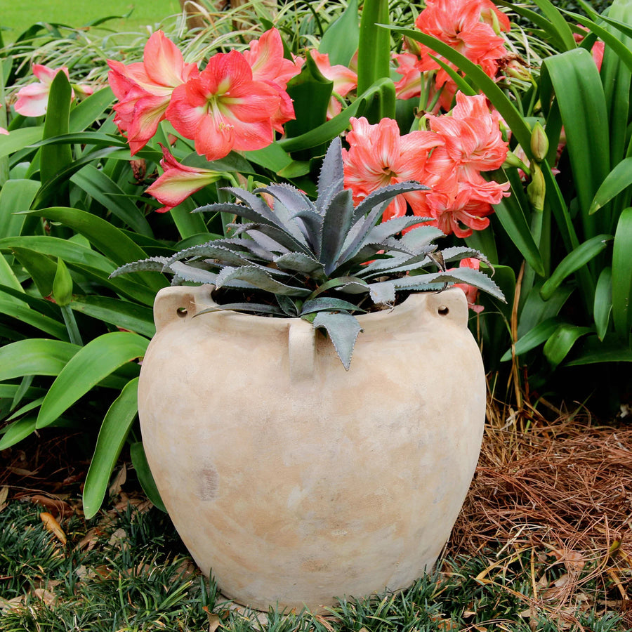 4 Handle Cache Pot Vietnamese Rustic