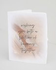 A Lifetime of Happiness Wedding Greeting Card