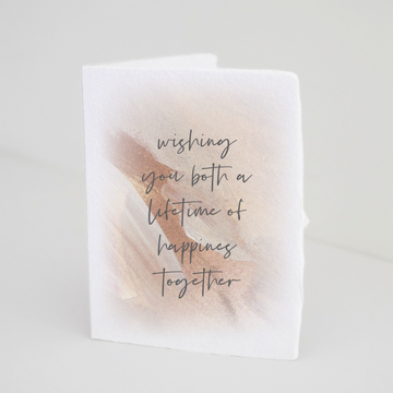 A Lifetime of Happiness Wedding Greeting Card