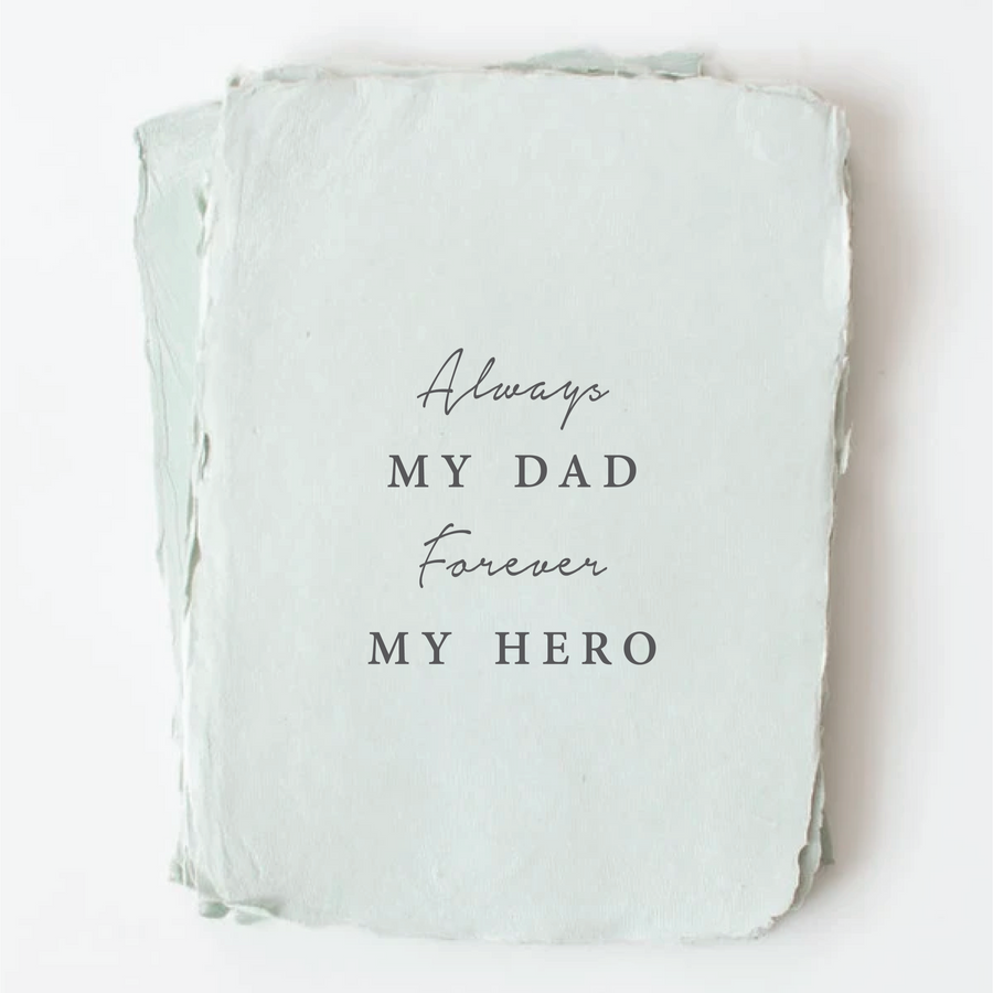 Always My Dad Forever My Hero Father's Day Card