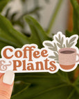 Coffee And Plants Sticker