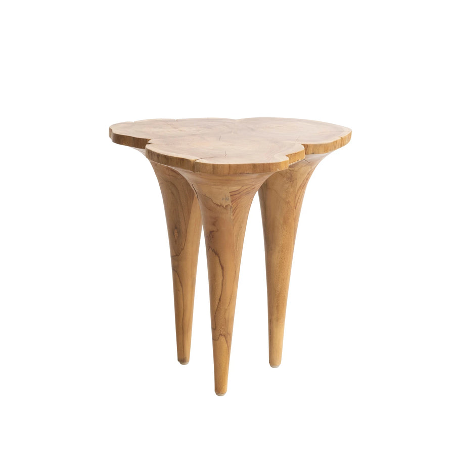 Teakwood Root Live Edge Side Table