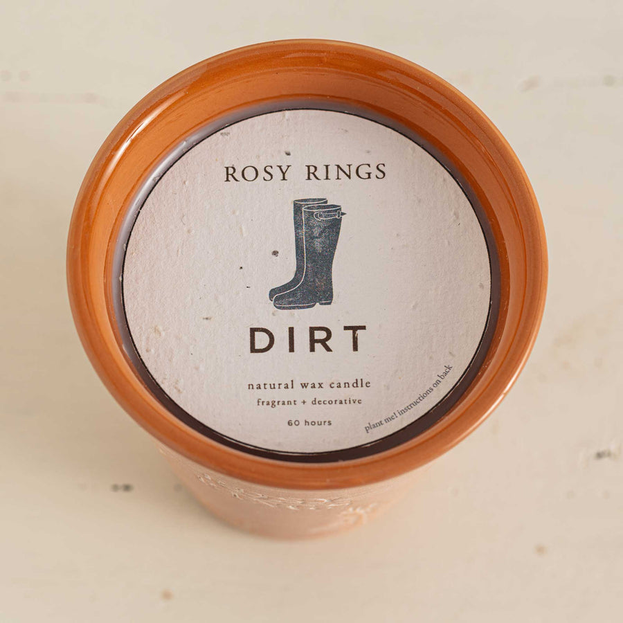 Dirt Garden Pot Candle