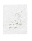 Everything You Go Through Grows You Folded Greeting Card