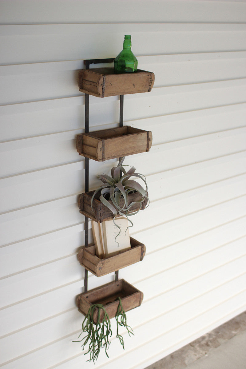 Five Brick Mold Wall Rack