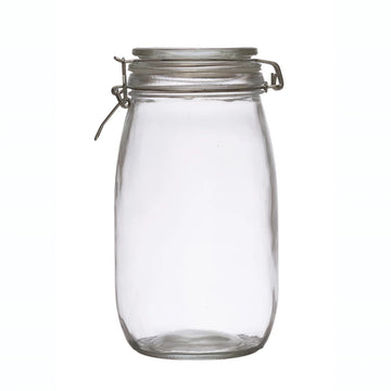 Glass Jar With Clamp Lid