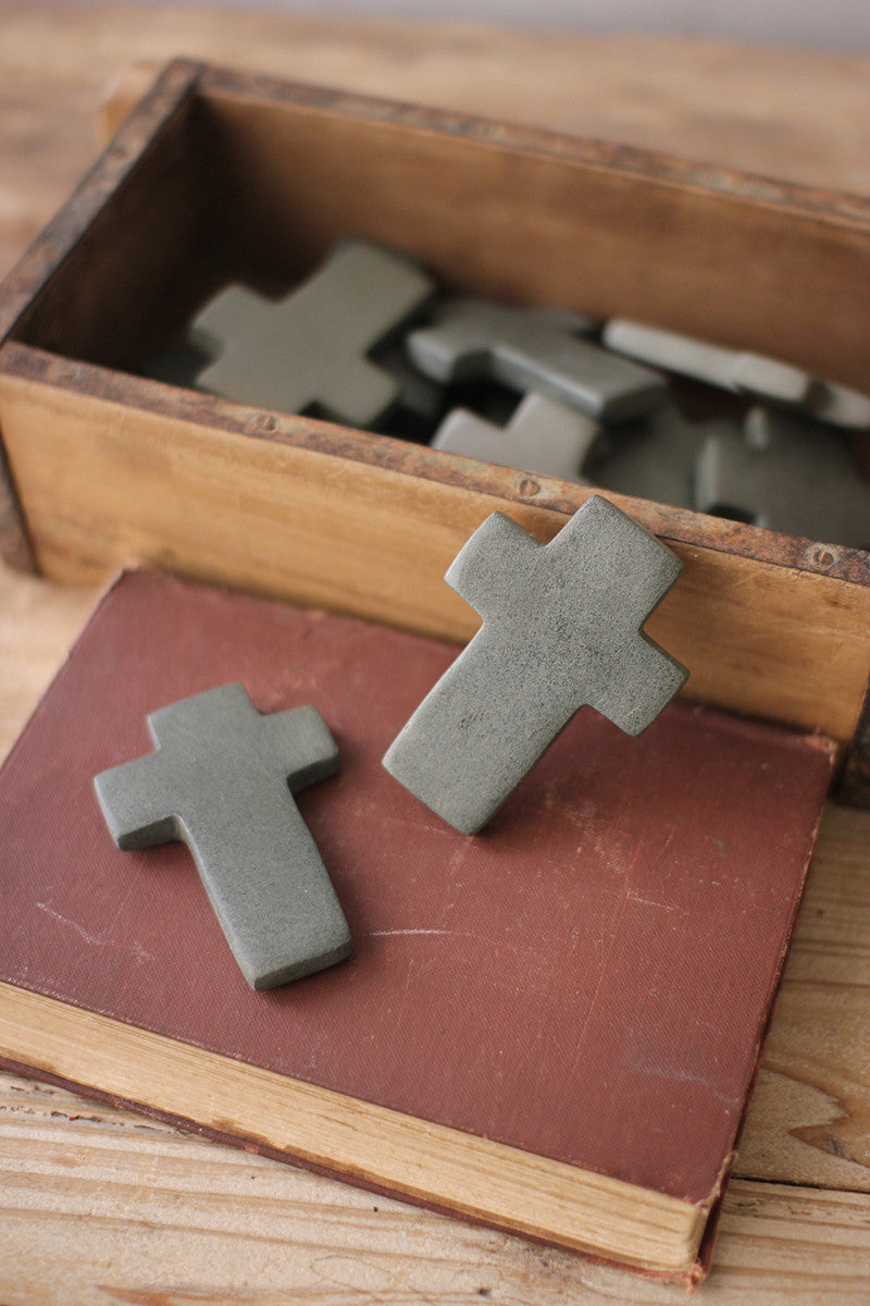 Hand-Carved Stone Cross