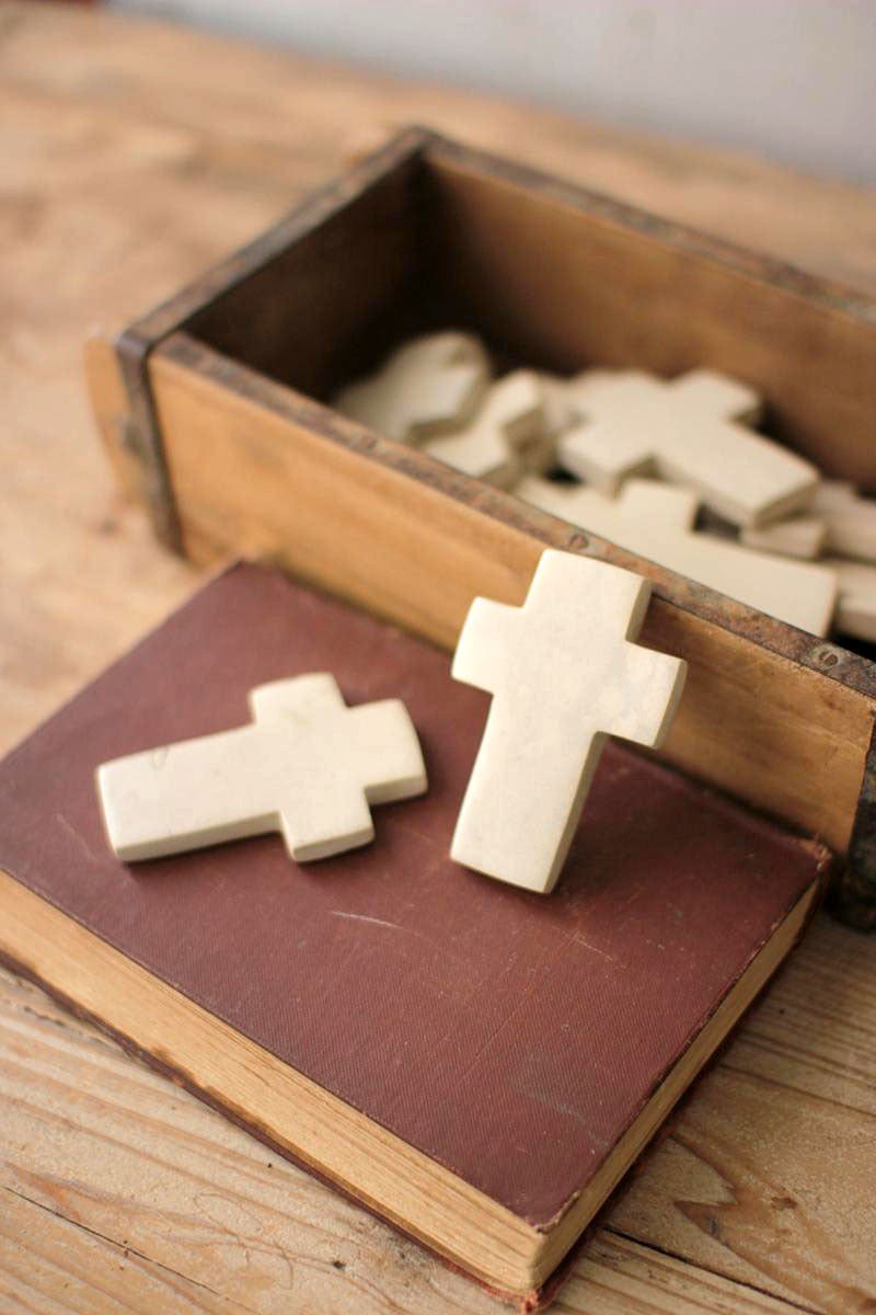 Hand-Carved Stone Cross