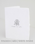 Happily Ever After Folded Wedding Greeting Card