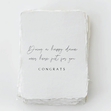 Happy Dance For You Congratulations Card