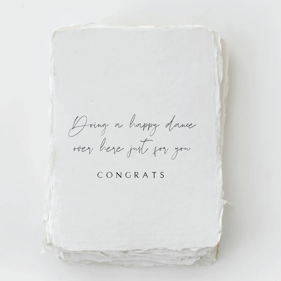 Happy Dance For You Congratulations Card