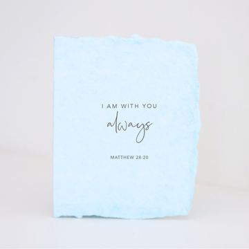 I Am With You Always Religious Greeting Card