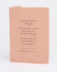 Lord Bless You And Keep You Folded Religious Greeting Card