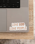 Love God, Love People Sticker