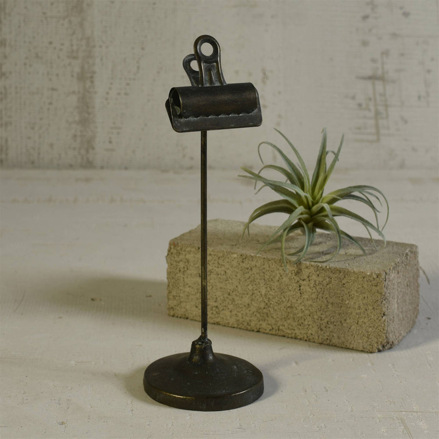 Metal Bookkeepers Clip on Stand