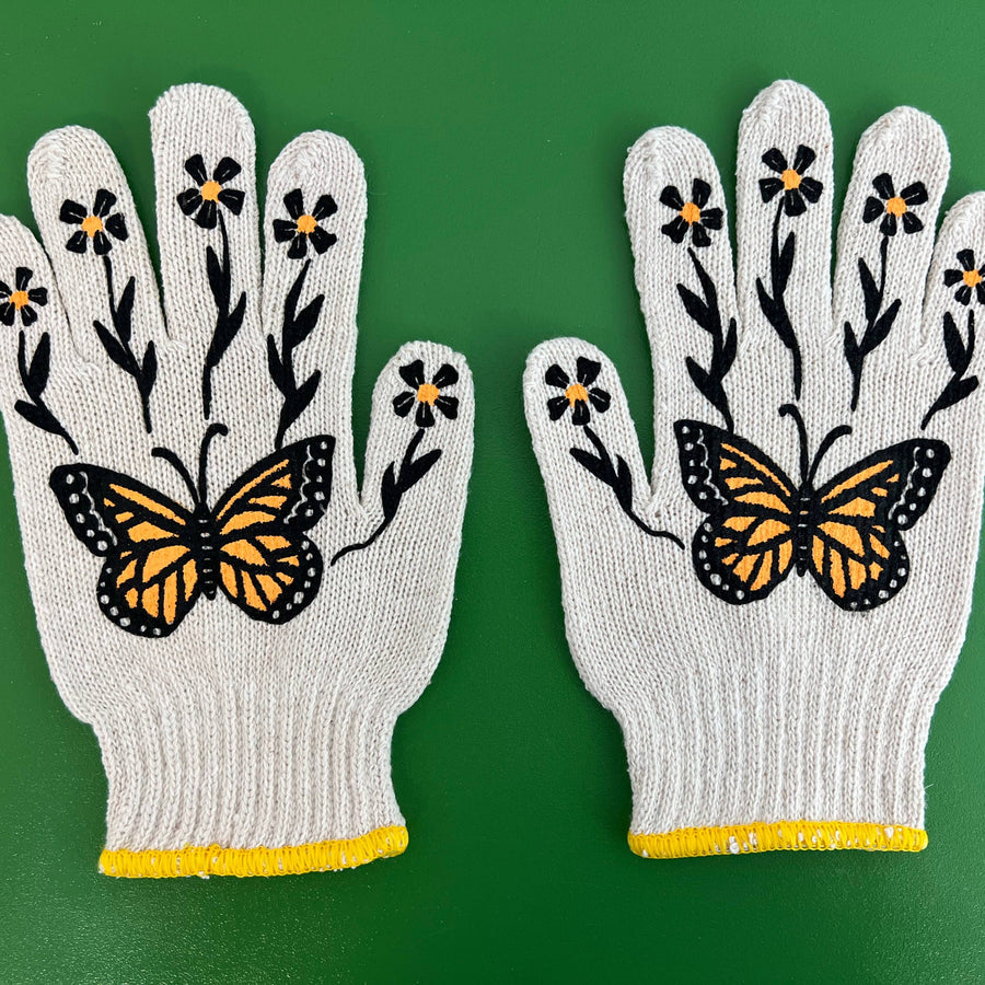 Monarch Butterfly Gardening Gloves