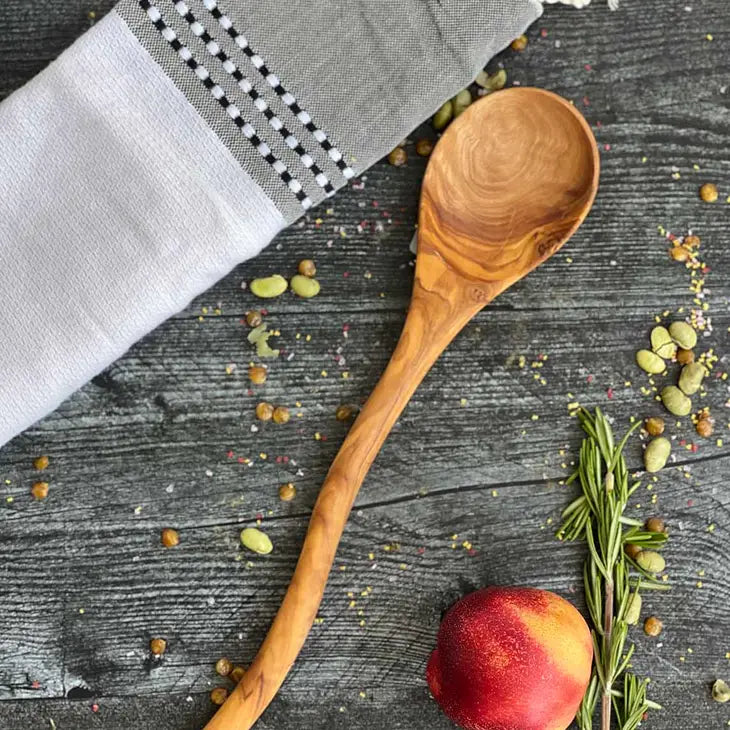 Olive Wood Weave Handle Spoon