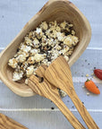 Olive Wood Rustic Salad Bowl