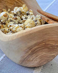 Olive Wood Rustic Salad Bowl