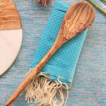 Olive Wood Spoon Round Handle