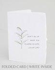 Planted in Faith Folded Greeting Card