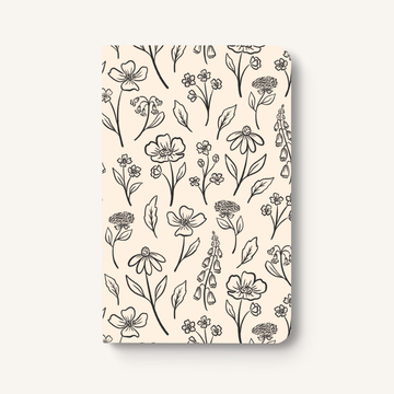 Pressed Floral Dotted Notebook