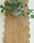 Scalloped Seagrass Table Runner