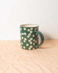 Scattered Petunia Emerald Mug