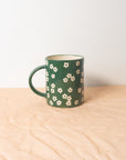 Scattered Petunia Emerald Mug