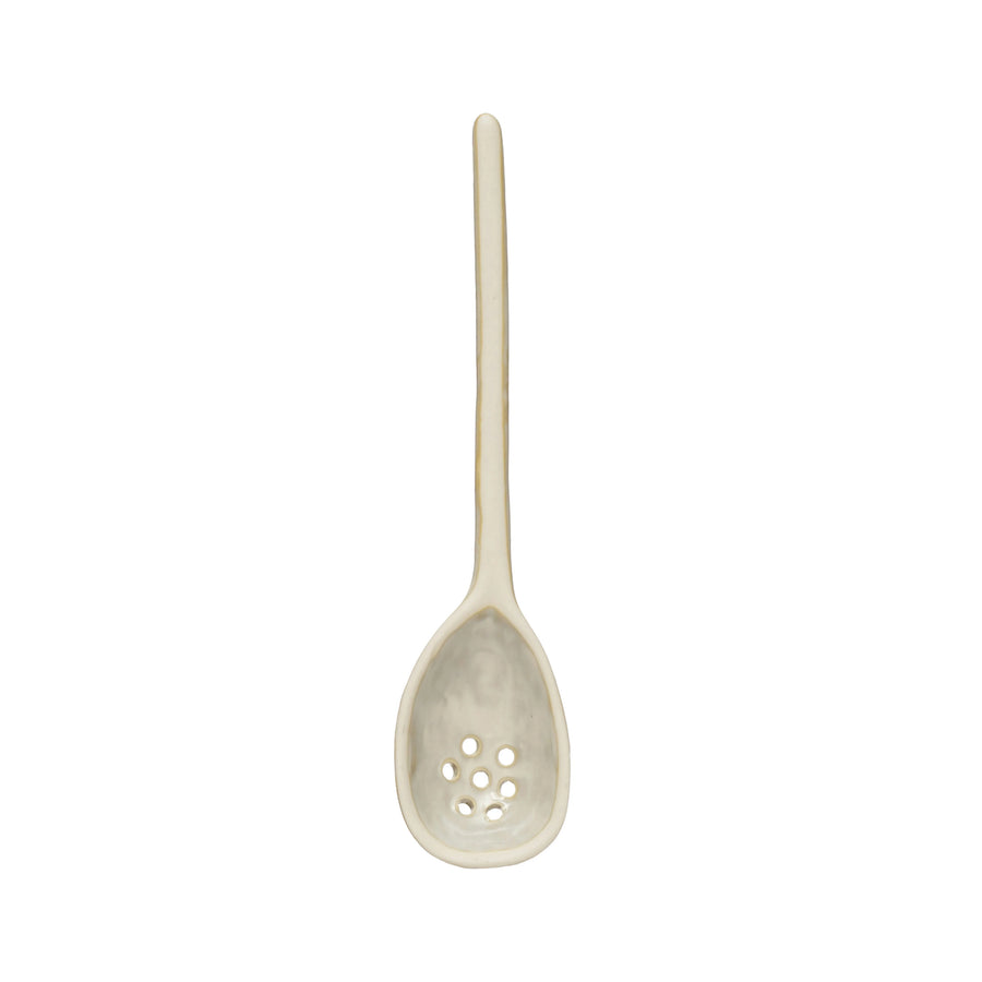 Stoneware Strainer Spoon