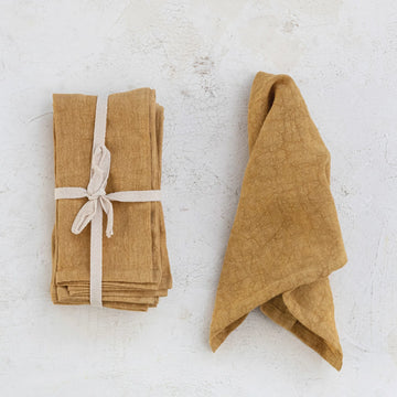 Stonewashed Linen Napkins S/4