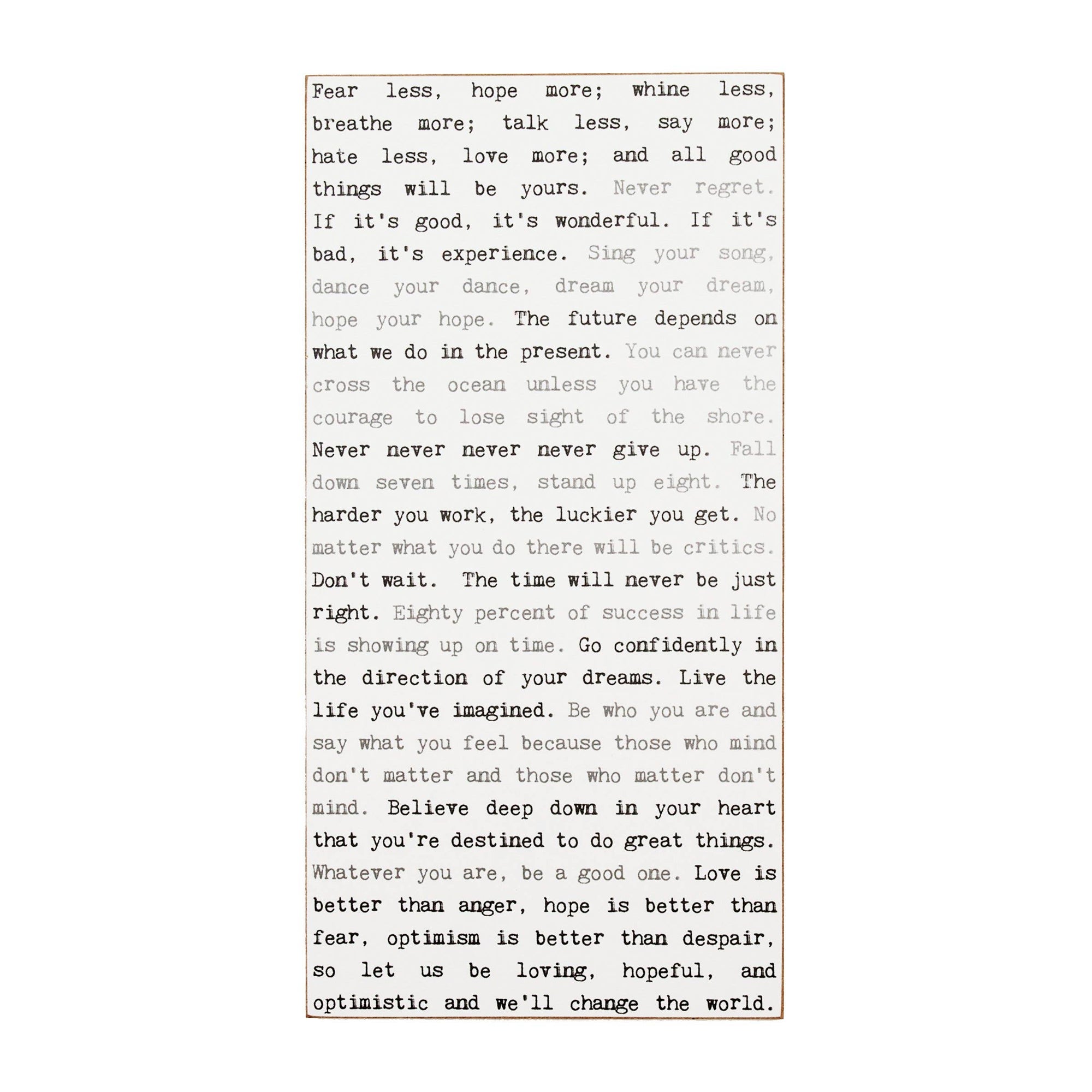 Typewriter Sign - Inspiration