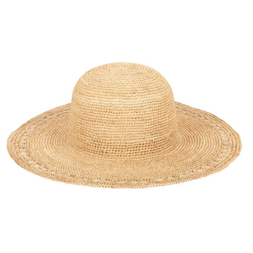 Women's Isla Raffia Round Crown Floppy