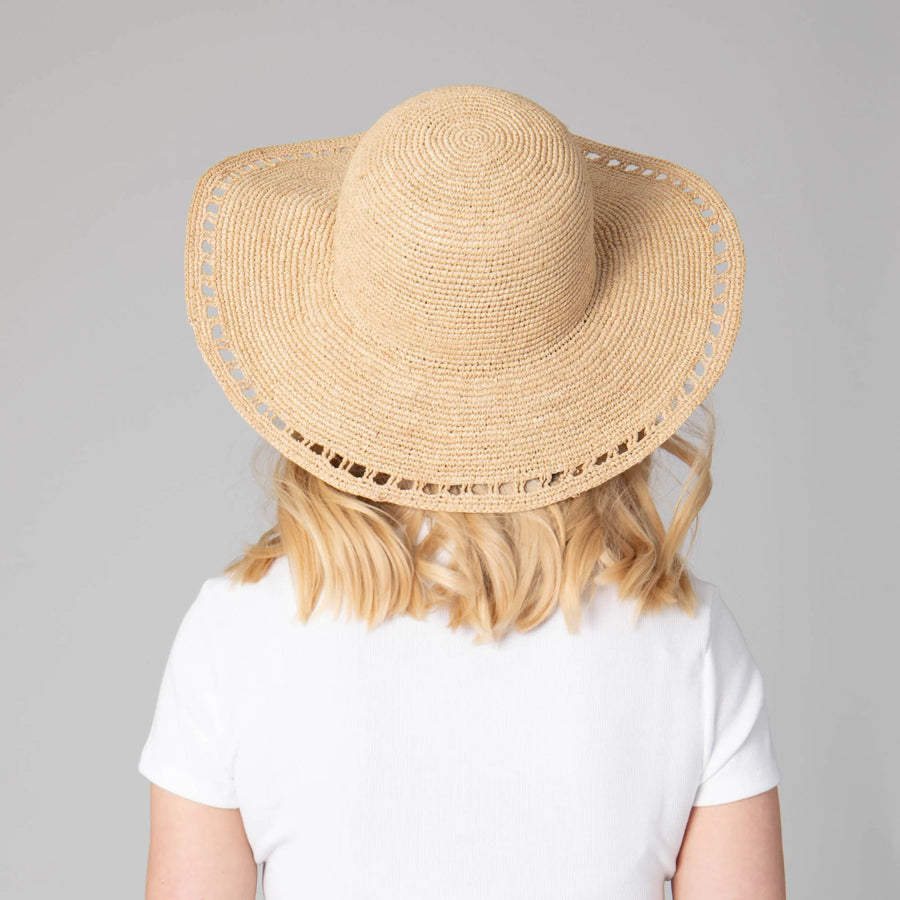 Women's Isla Raffia Round Crown Floppy