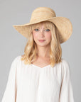 Women's Large Brim Raffia Hat