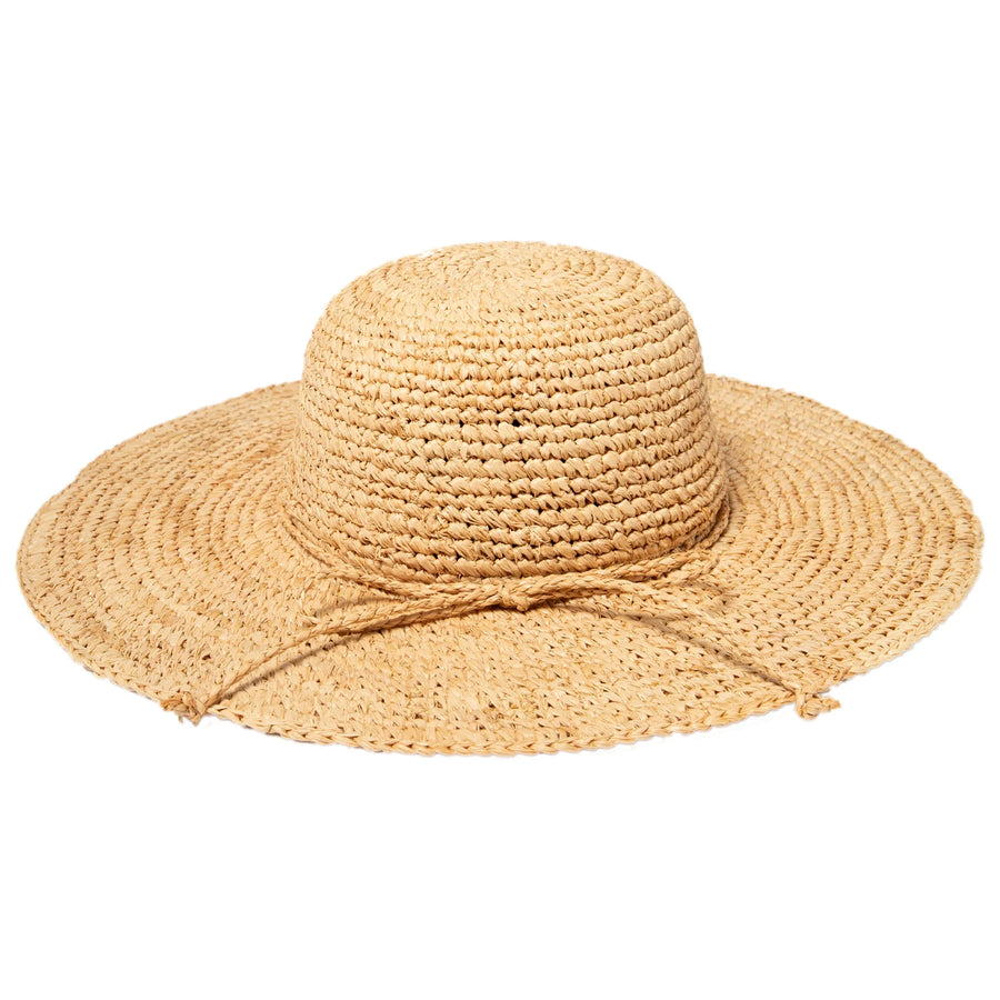 Women's Large Brim Raffia Hat