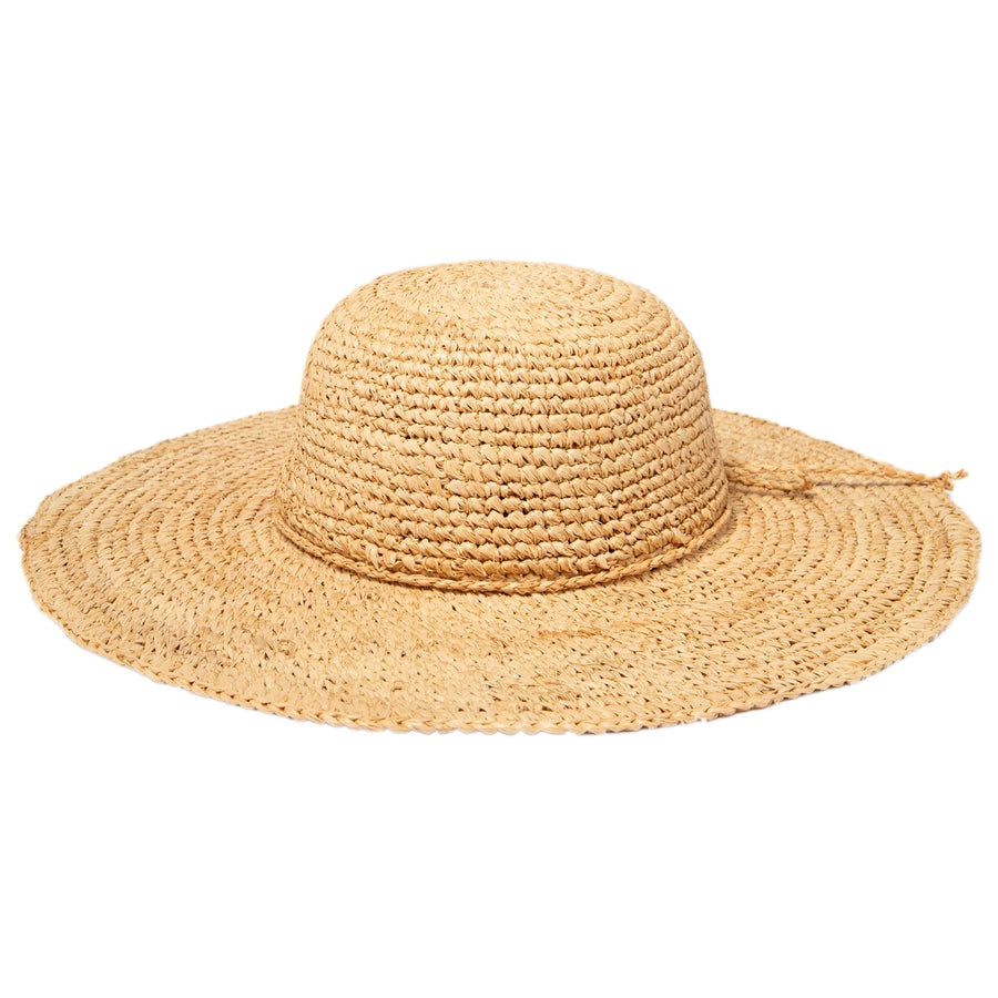 Women's Large Brim Raffia Hat