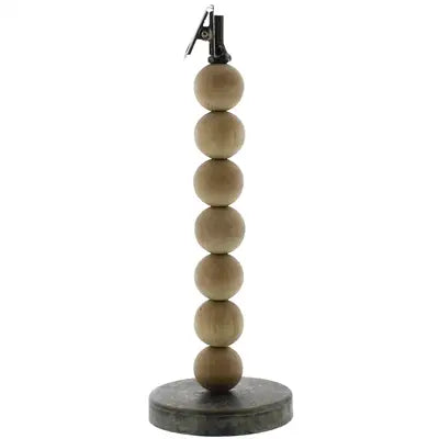 Wood Sphere Clip Stand