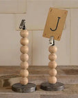 Wood Sphere Clip Stand