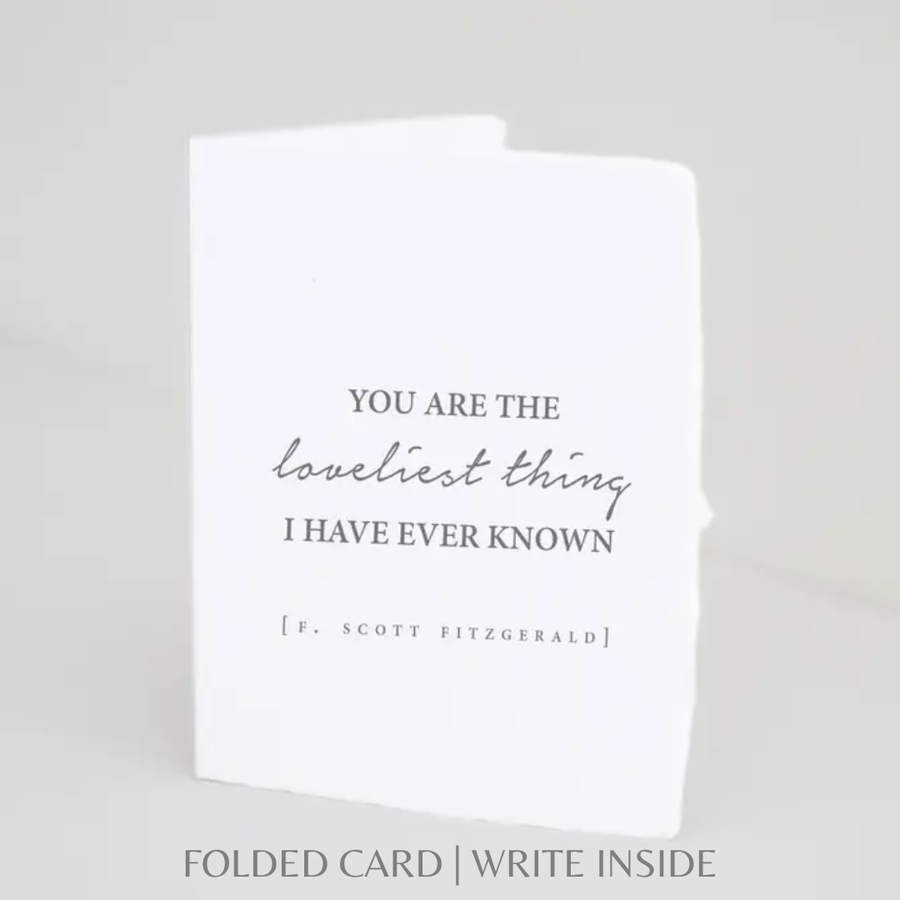 You're The Loveliest Thing Folded Anniversary Greeting Card