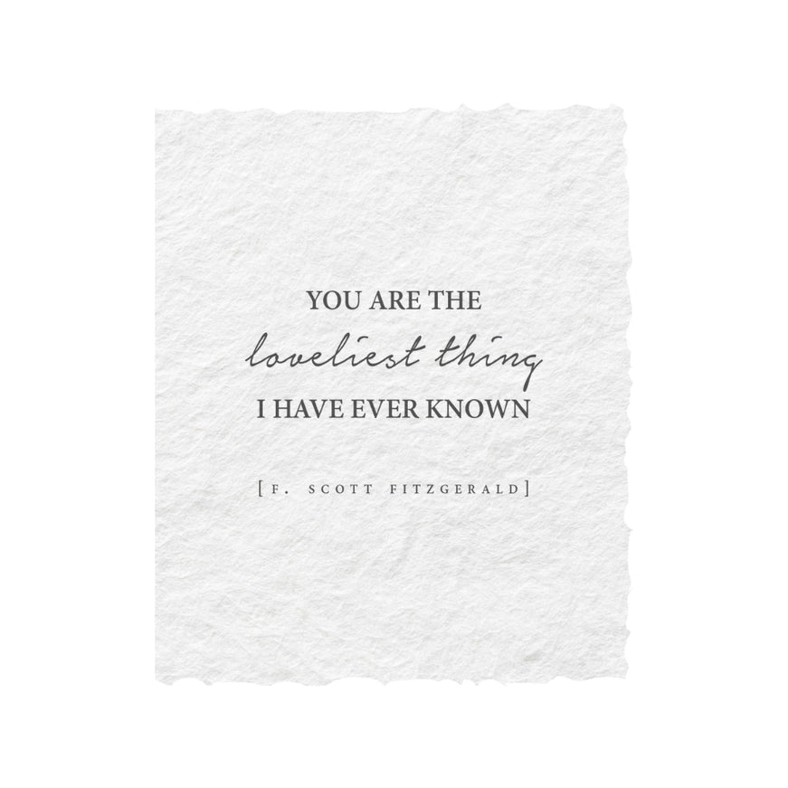 You're The Loveliest Thing Folded Anniversary Greeting Card