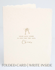 Your Love Story Folded Wedding Greeting Card