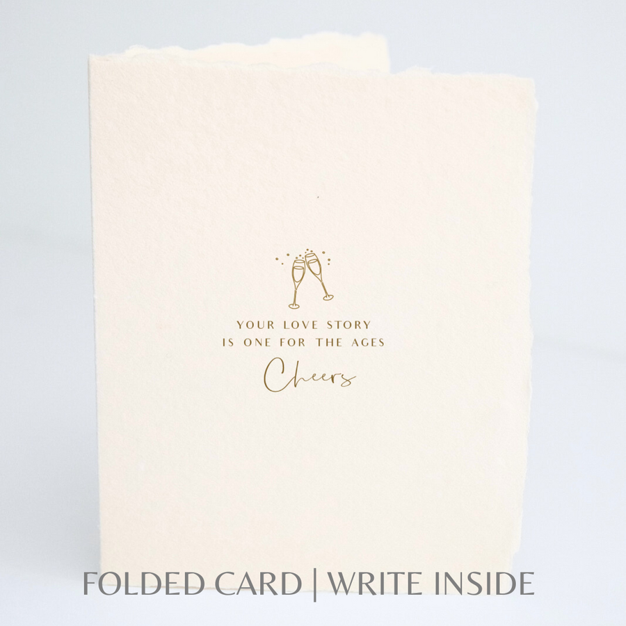 Your Love Story Folded Wedding Greeting Card