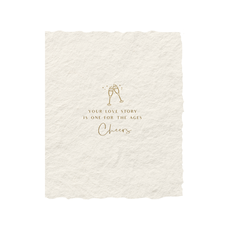 Your Love Story Folded Wedding Greeting Card