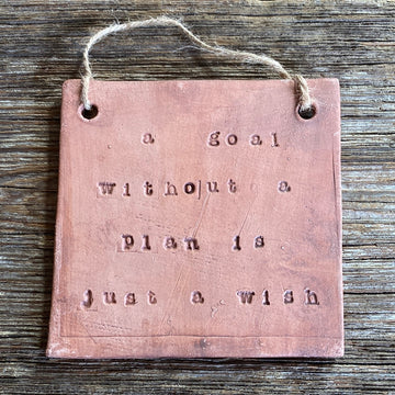 A Goal Without a Plan is Just a Wish Text Tile