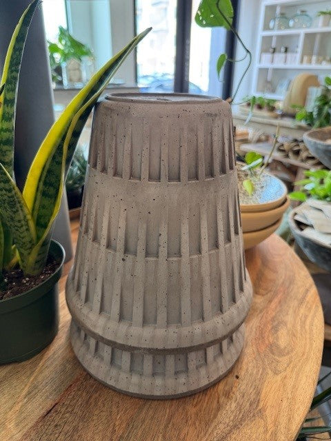 Pantheon Grey Pot 8.3 in.