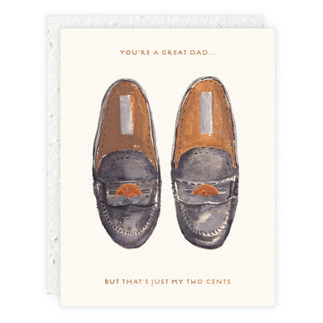 Penny Loafers Father's Day Card