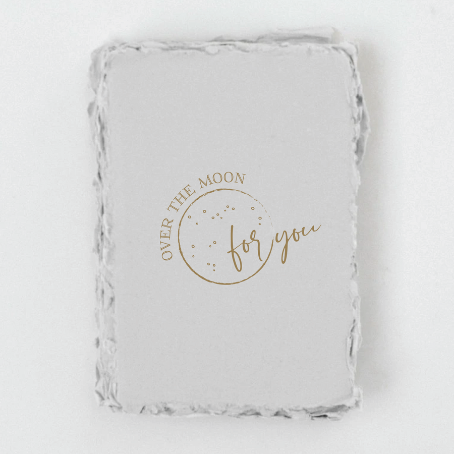 Over The Moon For You Love Greeting Card