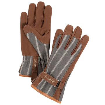 B&B Striped Gloves Grey