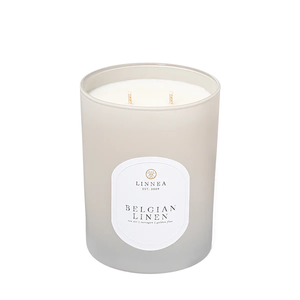 Belgian Linen 2 Wick Candle